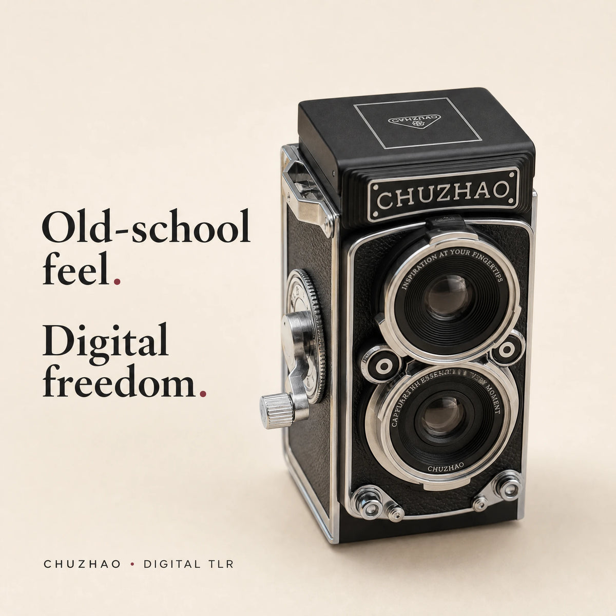 CHUZHAO Classic digital TLR camera — old-school feel, digital freedom